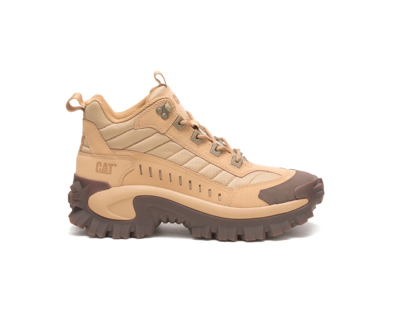 Caterpillar Intruder Mid Uomo Scarpe Da Ginnastica Beige | MKDUGSI-08