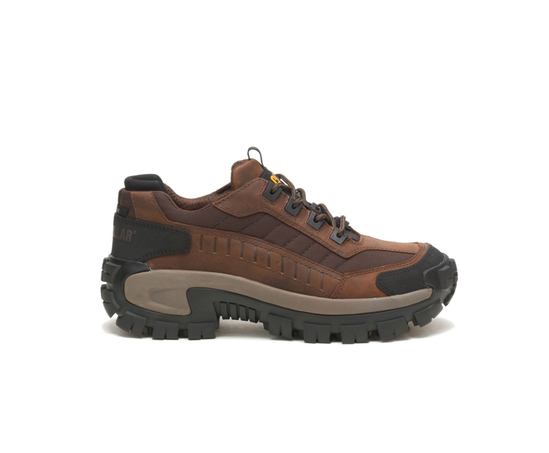 Caterpillar Invader Steel Punta Uomo Scarpe Lavoro Marroni Scuro | JTNLBCE-30