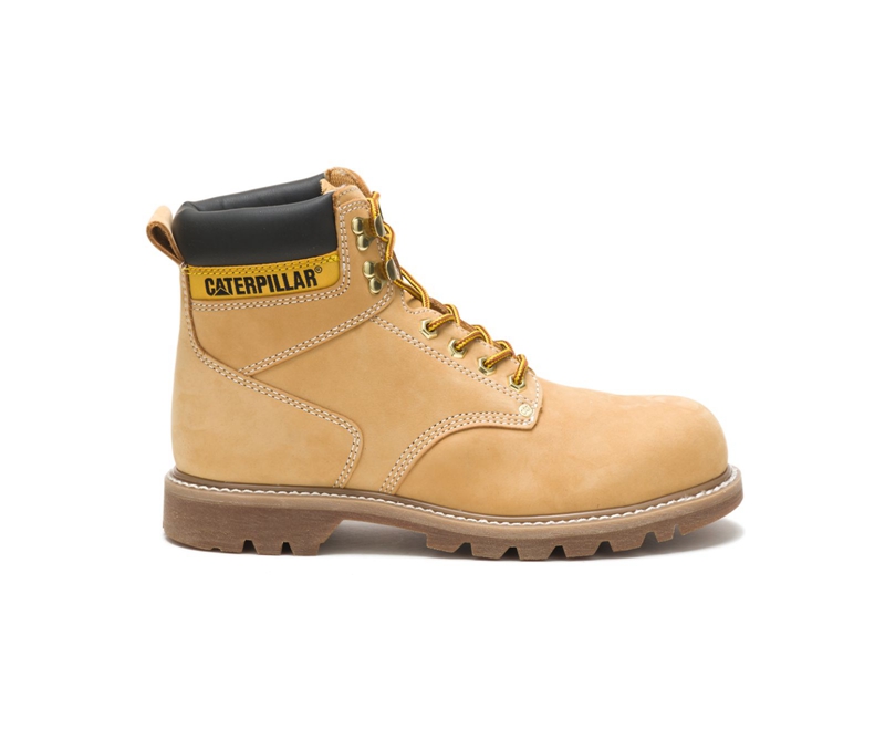 Caterpillar Second Shift Steel Punta Uomo Stivali da Trekking Arancioni | KXGAIHJ-37