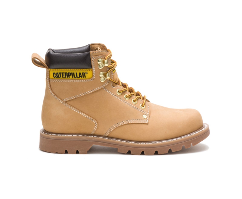 Caterpillar Second Shift Uomo Stivali da Trekking Arancioni | PLYJKTI-95