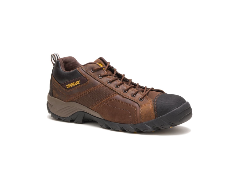 Caterpillar Argon Composite Punta Uomo Scarpe Lavoro Marroni Scuro | PUBOVFD-16