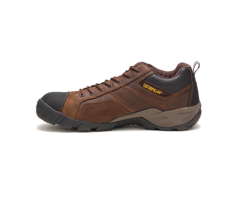 Caterpillar Argon Composite Punta Uomo Scarpe Lavoro Marroni Scuro | PUBOVFD-16