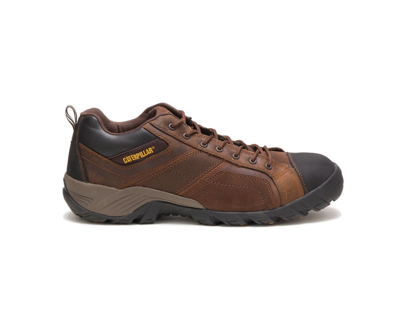 Caterpillar Argon Composite Punta Uomo Scarpe Lavoro Marroni Scuro | PUBOVFD-16