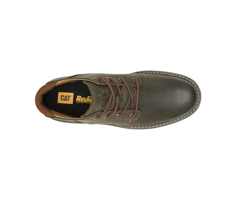 Caterpillar Covert Mid Uomo Stivali Impermeabili Verde Oliva | CLVOXGQ-30