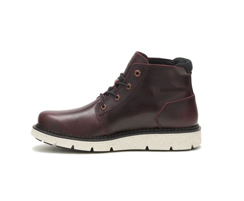 Caterpillar Covert Mid Uomo Stivali Impermeabili Bordeaux | MWNCYLZ-67