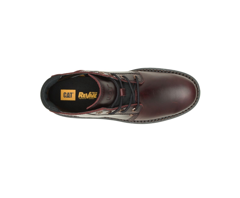 Caterpillar Covert Mid Uomo Stivali Impermeabili Bordeaux | MWNCYLZ-67