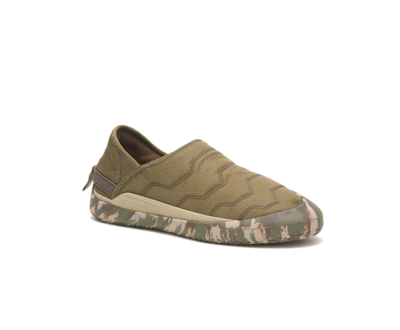 Caterpillar Crossover Donna Slip On Verde Oliva Scuro | HWDOCXM-45