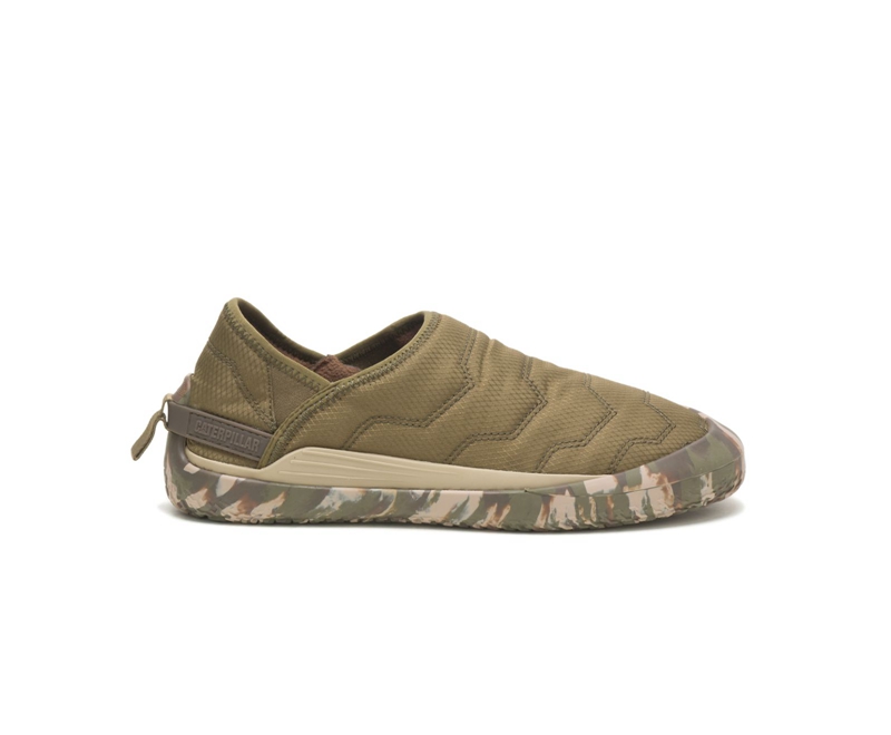 Caterpillar Crossover Donna Slip On Verde Oliva Scuro | HWDOCXM-45