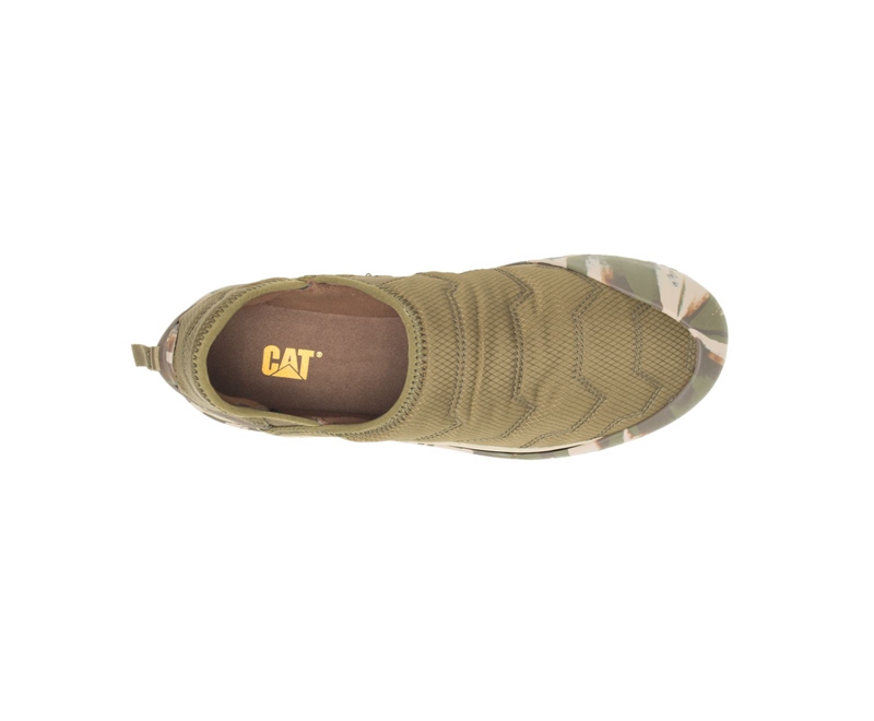 Caterpillar Crossover Uomo Slip On Verde Oliva Scuro | SFVHQOG-79