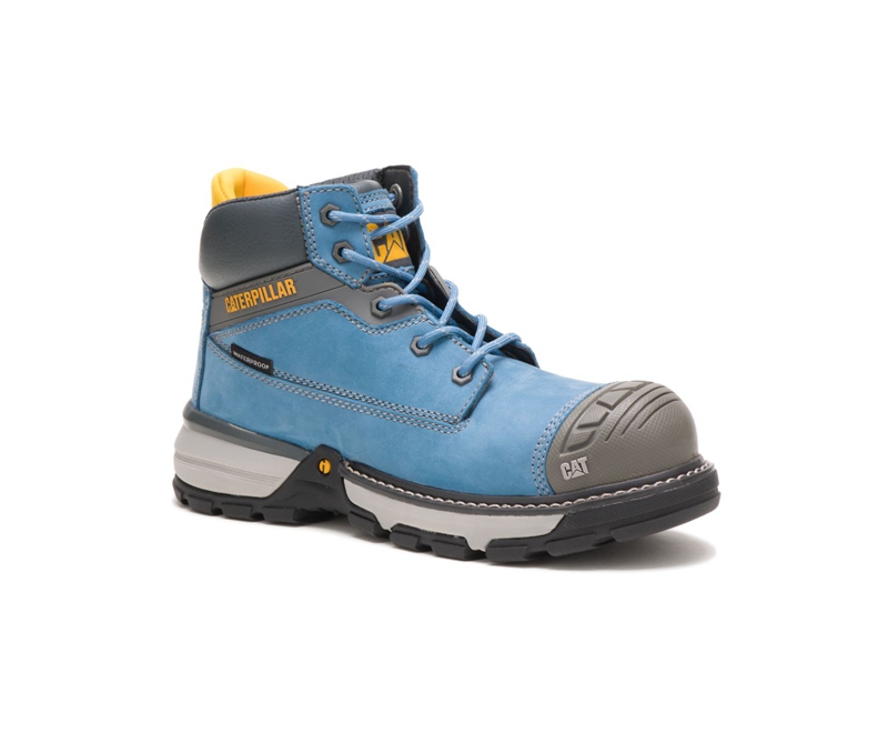 Caterpillar Excavator Superlite Carbon Composite Punta Donna Stivali da Trekking Blu | TDBUMJI-31