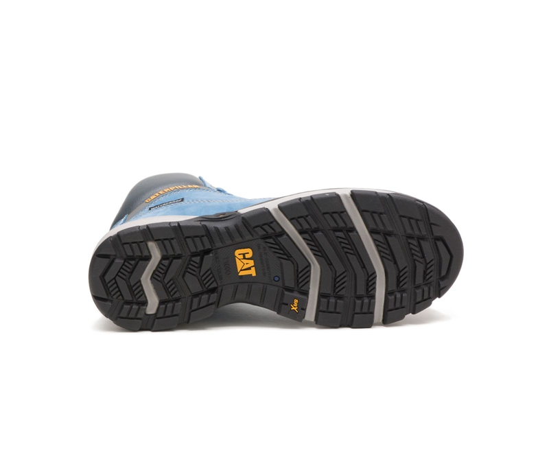 Caterpillar Excavator Superlite Carbon Composite Punta Donna Stivali da Trekking Blu | TDBUMJI-31