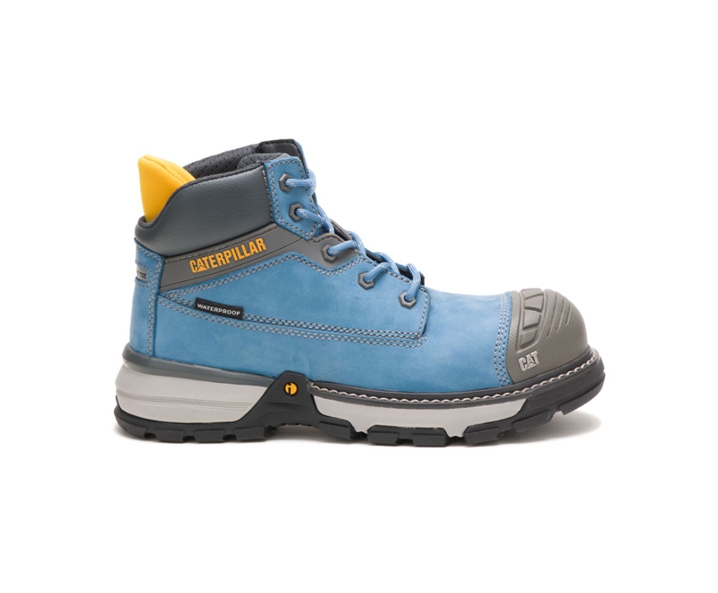 Caterpillar Excavator Superlite Carbon Composite Punta Donna Stivali da Trekking Blu | TDBUMJI-31