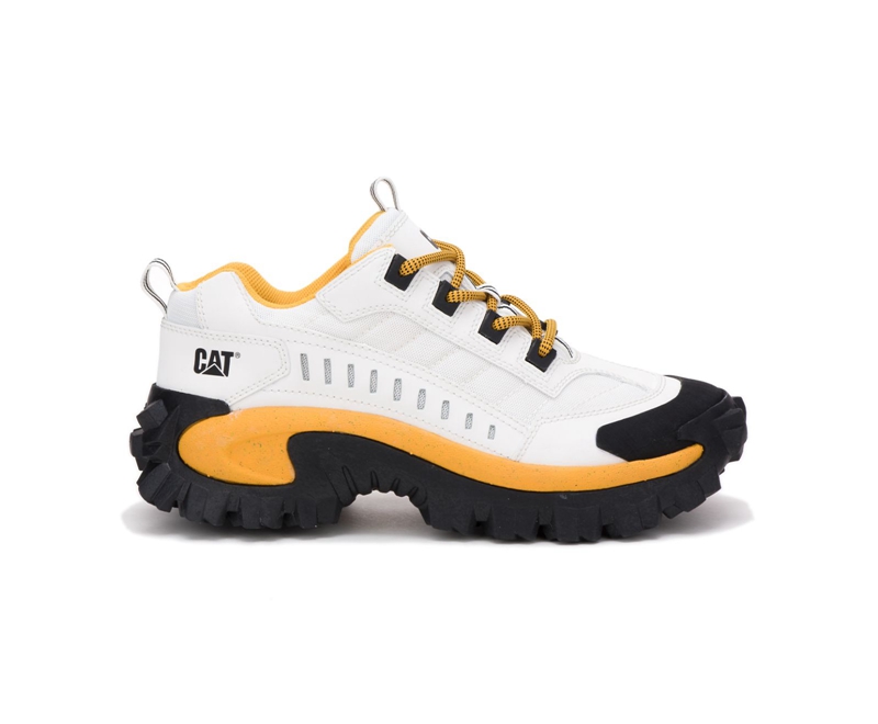 Caterpillar Intruder Donna Scarpe Casual Bianche Gialle | XNFCPHG-93