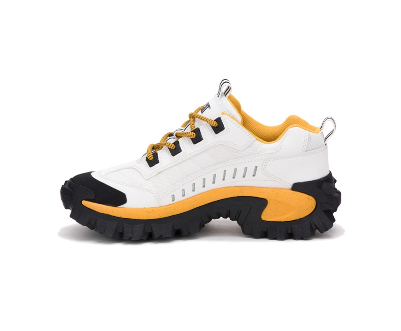 Caterpillar Intruder Uomo Scarpe Casual Bianche Gialle | PNIWVMB-42