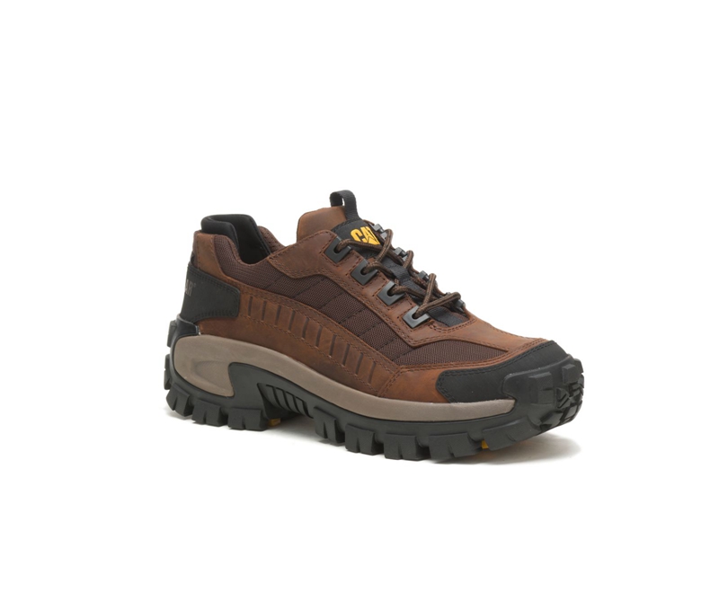 Caterpillar Invader Steel Punta Uomo Scarpe Lavoro Marroni Scuro | JTNLBCE-30