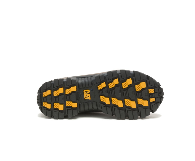 Caterpillar Invader Steel Punta Uomo Scarpe Lavoro Marroni Scuro | JTNLBCE-30