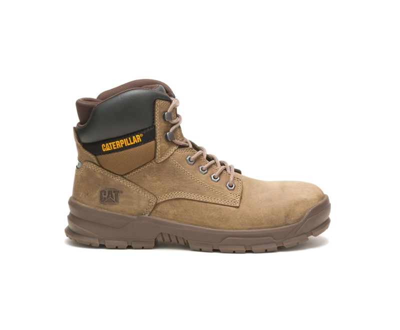 Caterpillar Mobilize Alloy Punta Uomo Stivali da Lavoro Khaki | HGBAJSU-16