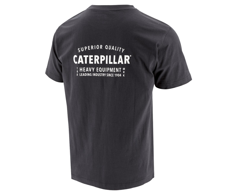 Caterpillar Quality Trademark Uomo Magliette Nere | ZWQGEXL-68