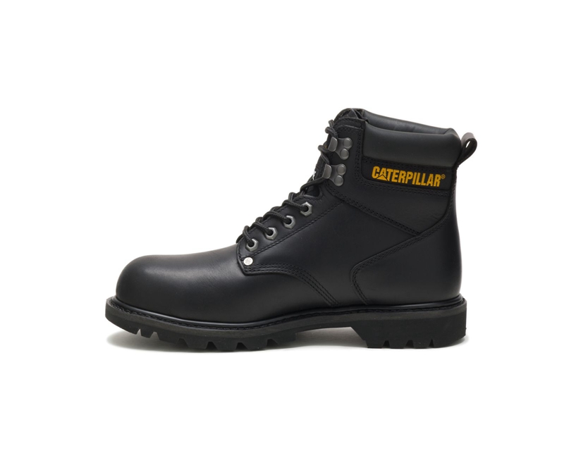 Caterpillar Second Shift Steel Punta Uomo Stivali da Trekking Nere | PHXKQOZ-92