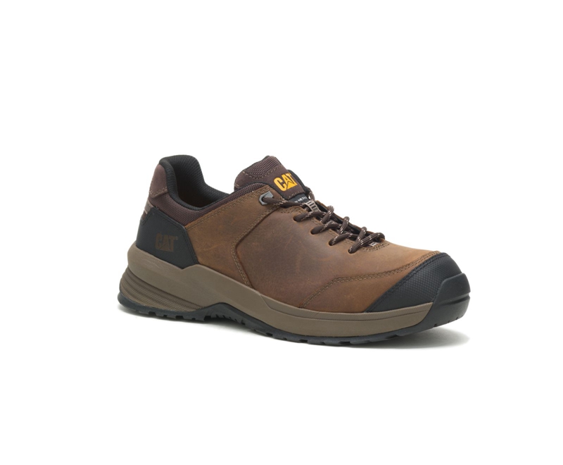 Caterpillar Streamline 2.0 Pelle Composite Punta Uomo Scarpe Lavoro Marroni | KLBSHAE-38