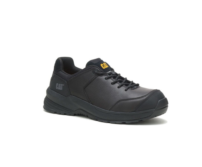 Caterpillar Streamline 2.0 Pelle Composite Punta Uomo Scarpe Lavoro Nere | QSBUKXY-68