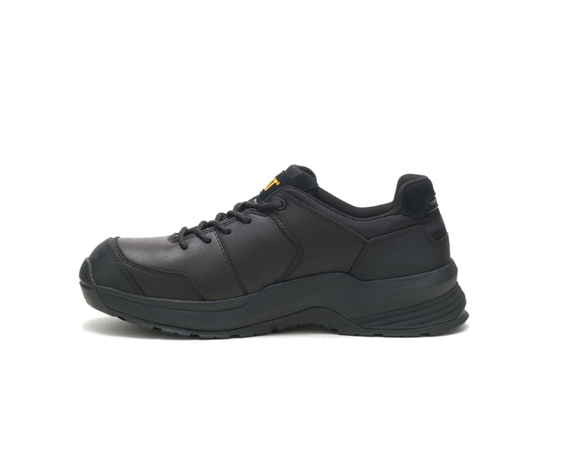 Caterpillar Streamline 2.0 Pelle Composite Punta Uomo Scarpe Lavoro Nere | QSBUKXY-68