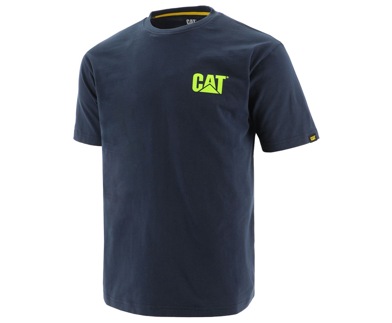 Caterpillar Trademark Uomo Magliette Gialle | EAHTPBZ-02