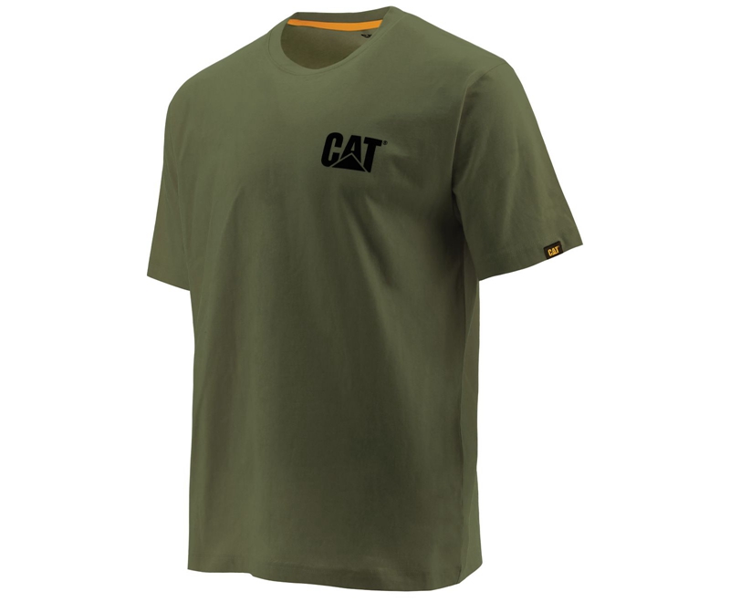 Caterpillar Trademark Uomo Magliette Verdi | BYTCUWR-75