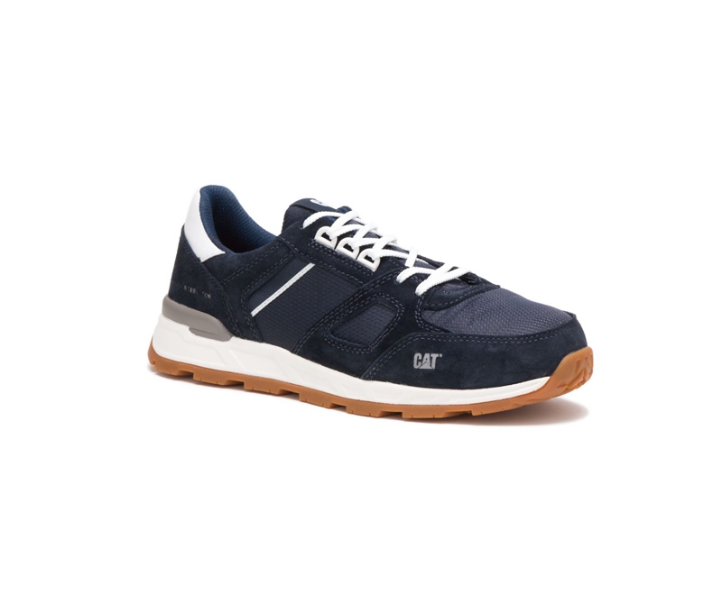 Caterpillar Woodward Steel Punta Uomo Scarpe Da Ginnastica Blu | OQBFWMV-72